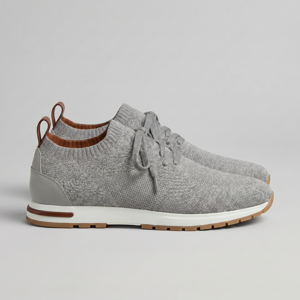 Mayfair | Men's Knit Sock Trainers – Lace-Up Smart-Casual Sneakers