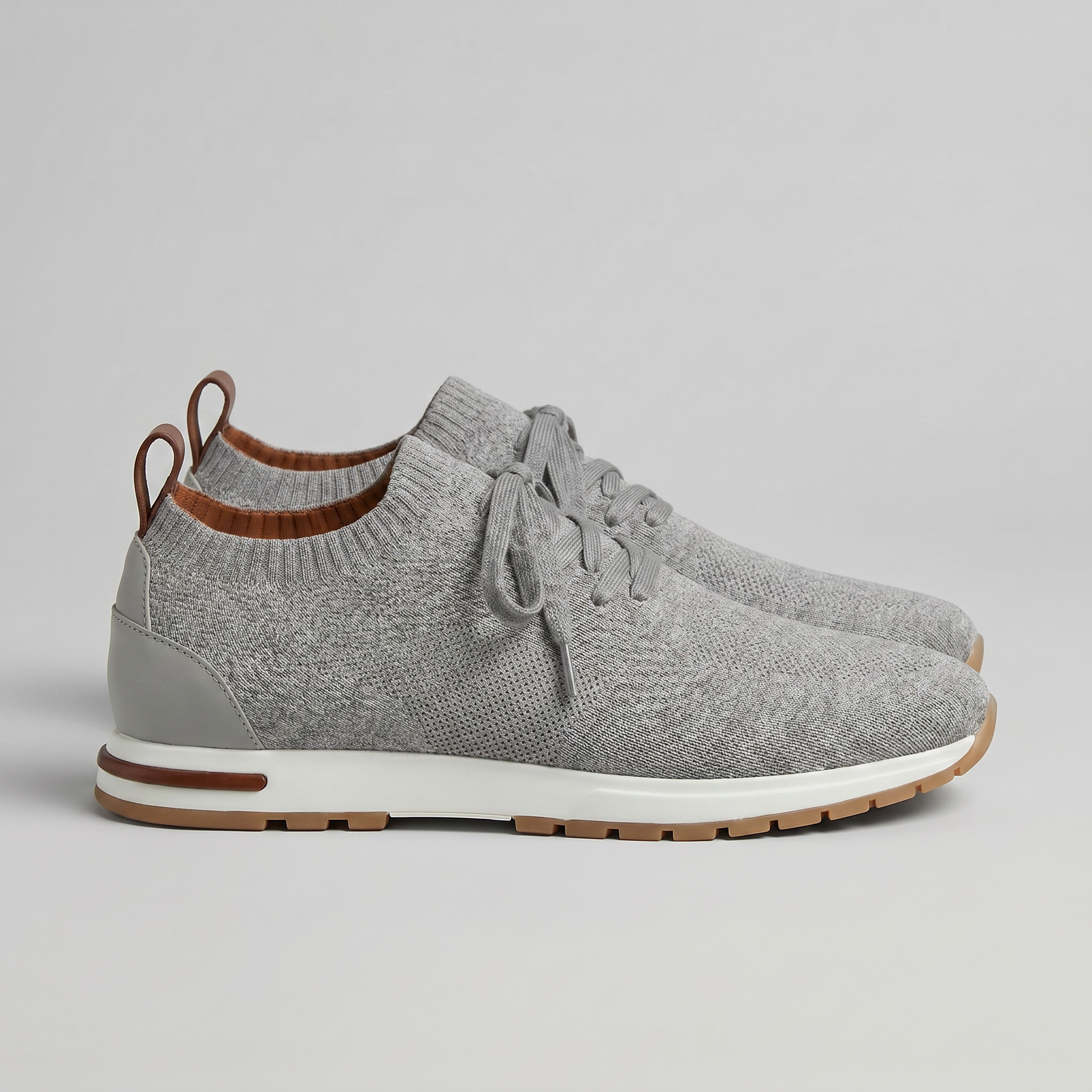 Mayfair | Men's Knit Sock Trainers – Lace-Up Smart-Casual Sneakers