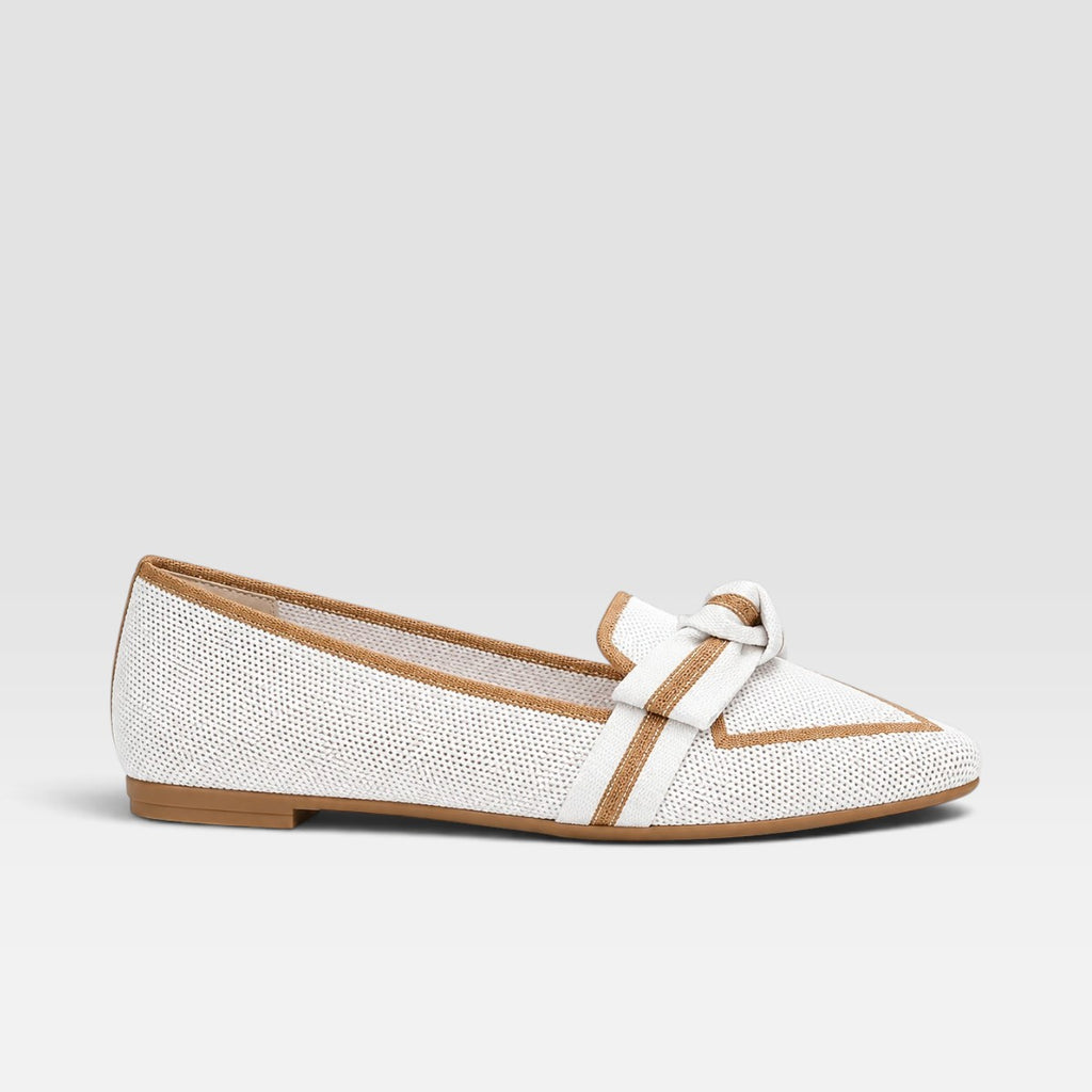 Georgina | Women's Leather-Look Loafer Flats - Smart-Casual Slip-On Shoes
