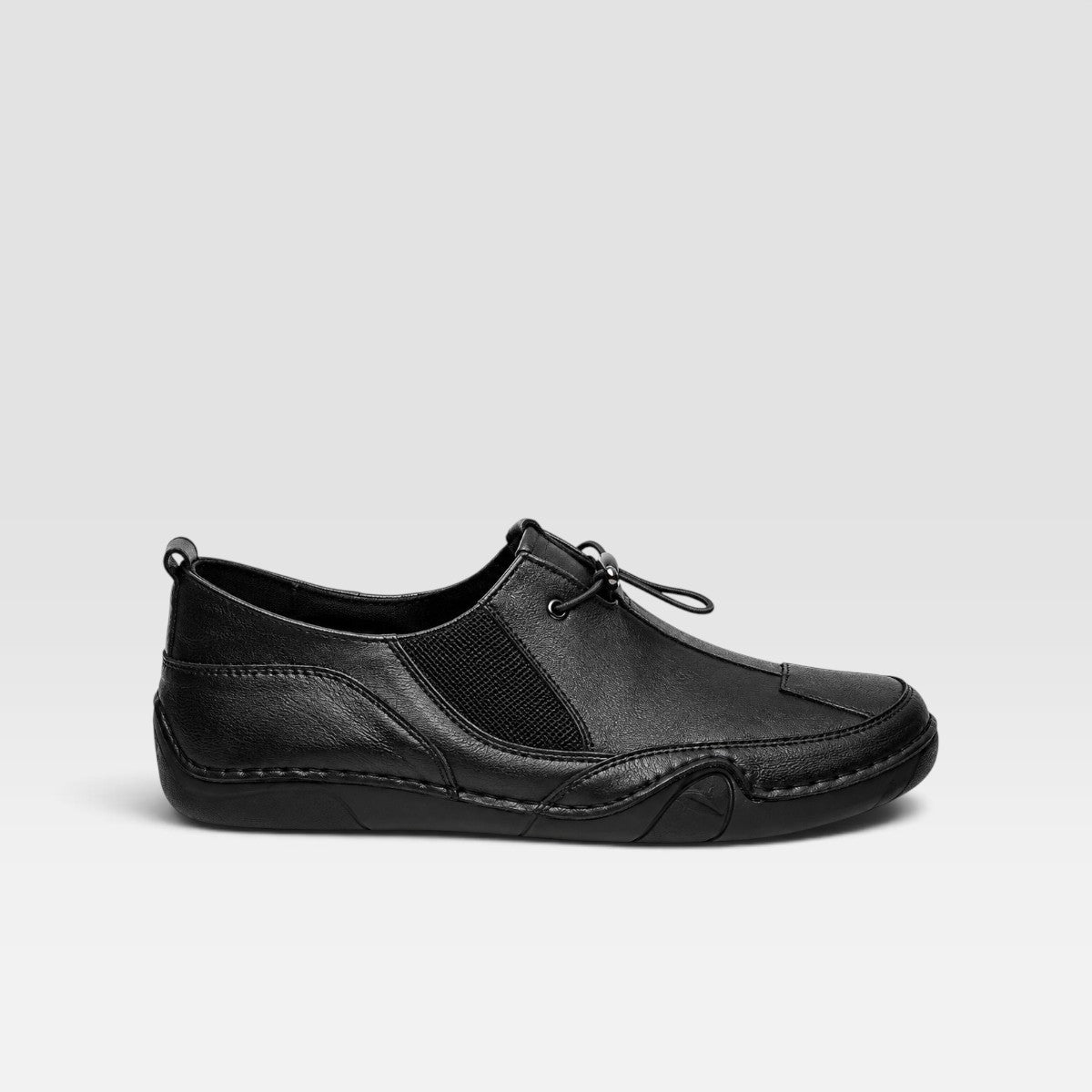 Nathaniel | Men's Slip-On Trainers - Elastic Lacing Anti-Slip Casual Shoes