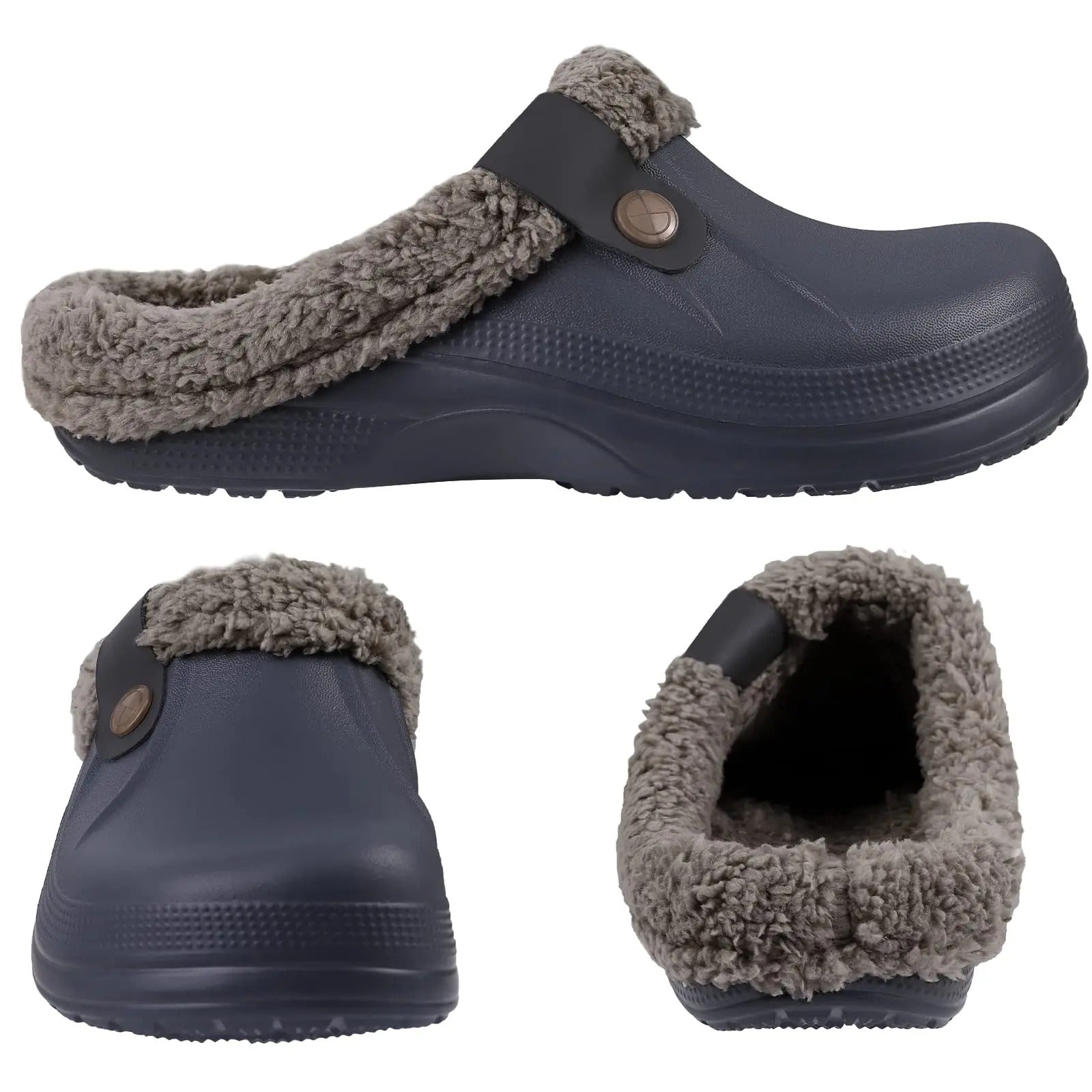 Truman | Men's Waterproof Winter Clogs - Fleece-Lined Indoor Outdoor Shoes