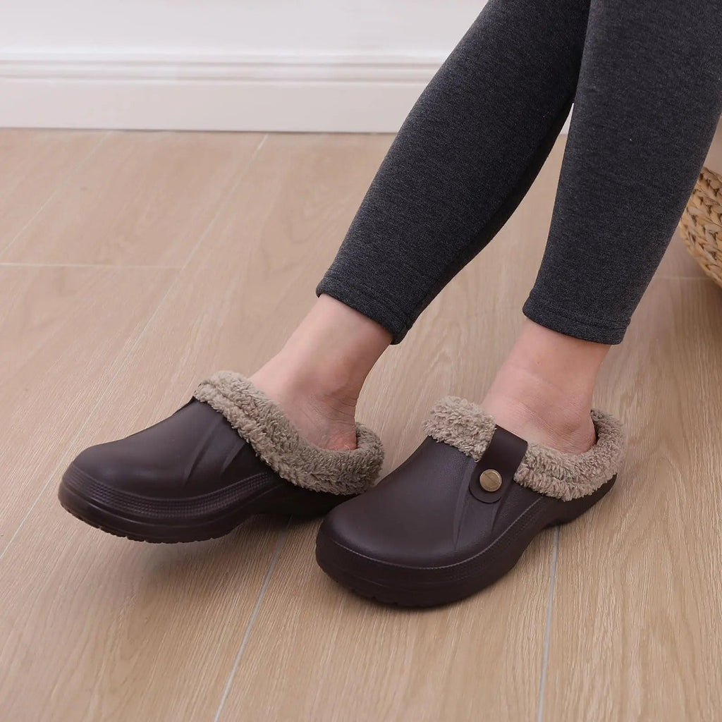 Truman | Men's Waterproof Winter Clogs - Fleece-Lined Indoor Outdoor Shoes