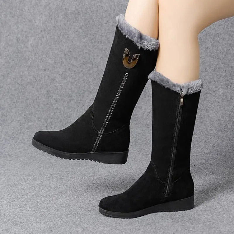 Vera | Women's Plush-Lined Winter Boots - Water-Repellent Snow Boots