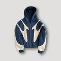 Martin | Men's Patchwork Zip-Up Hoodie - Colour-Block Full-Zip Sweatshirt