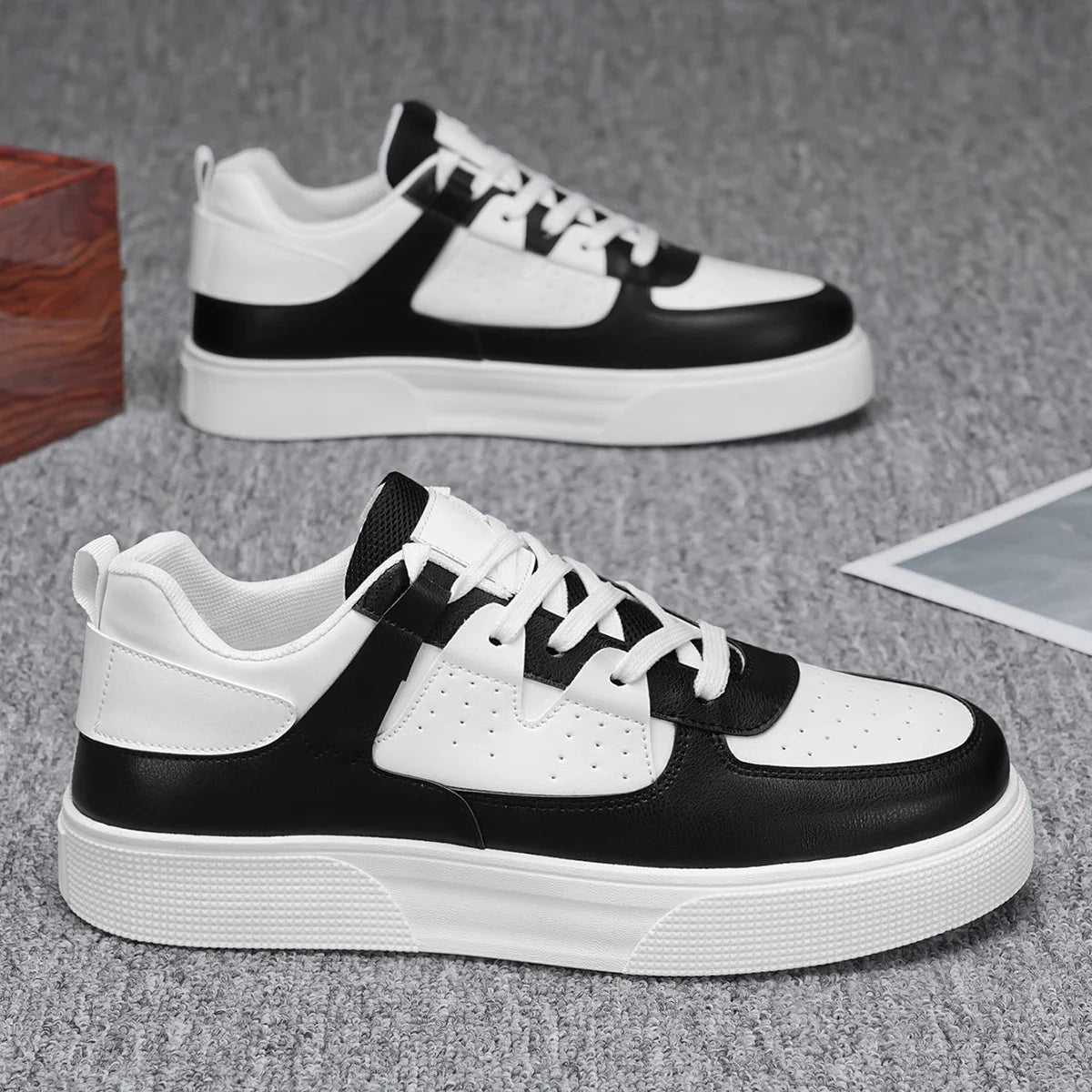 Griffin | Men's Lace-Up Casual Trainers - Lightweight Everyday Sneakers