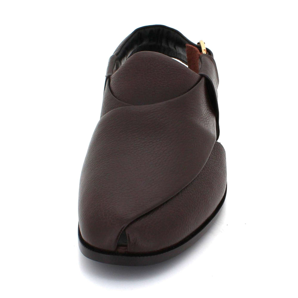 Gordon | Men's synthetic leather Peshawari Sandals - Adjustable Buckle Strap Ethnic Sandals
