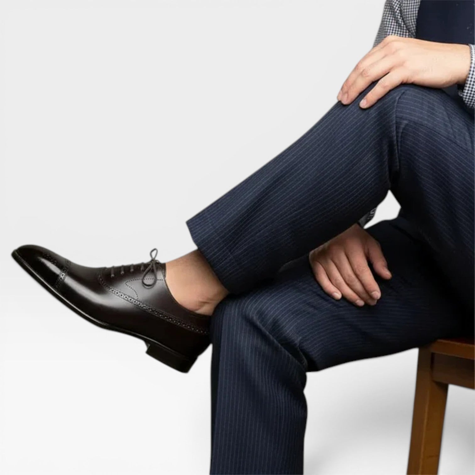 Arthur | Men's Brogue Oxford Shoes – Classic Leather Cap-Toe Dress Shoes