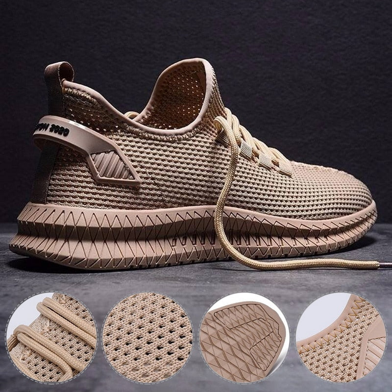 Rufus | Unisex Lightweight Sports Trainers - Breathable Lace-Up Trainers