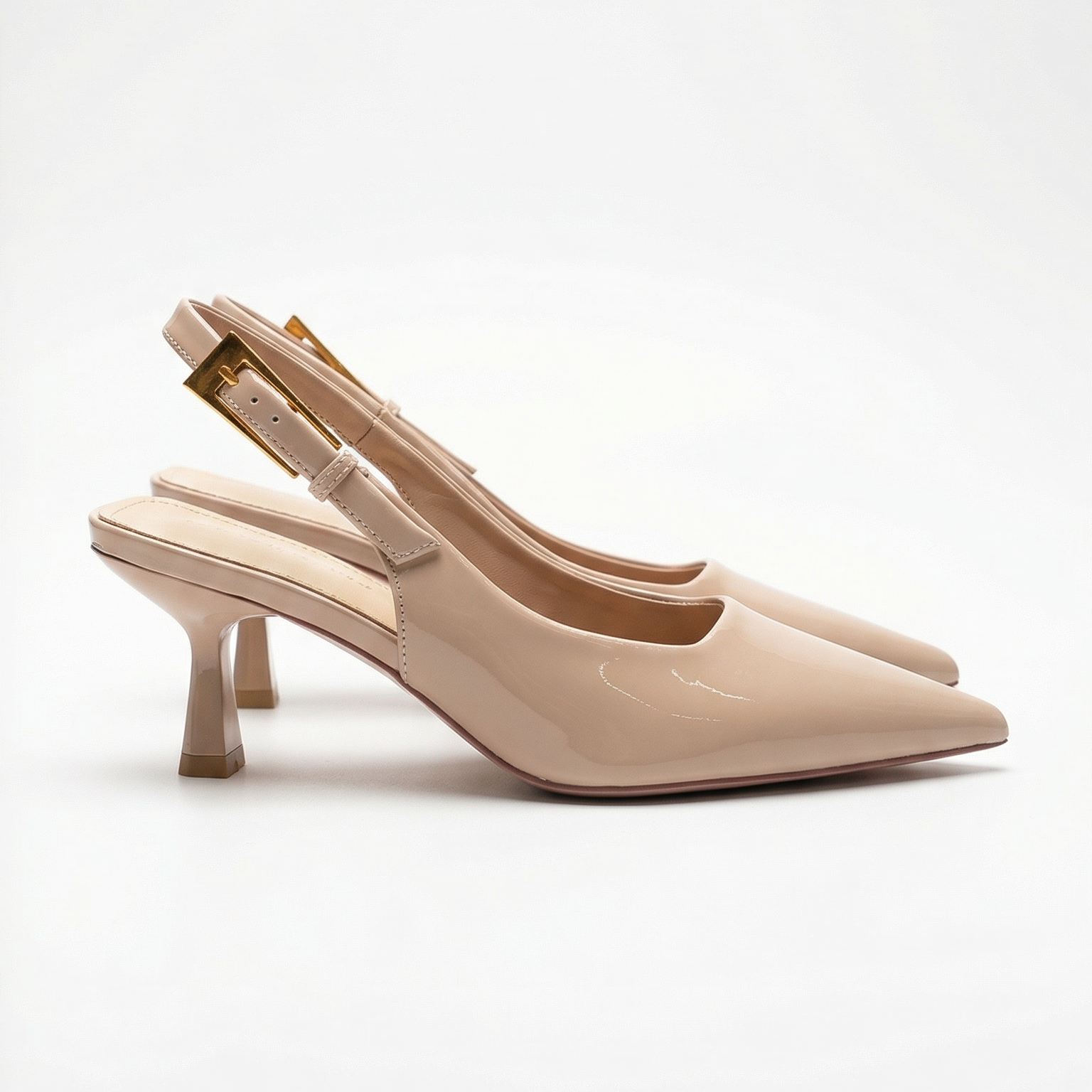 Clara | Women's Slingback Court Heels – Pointed-Toe Kitten Heel Pumps