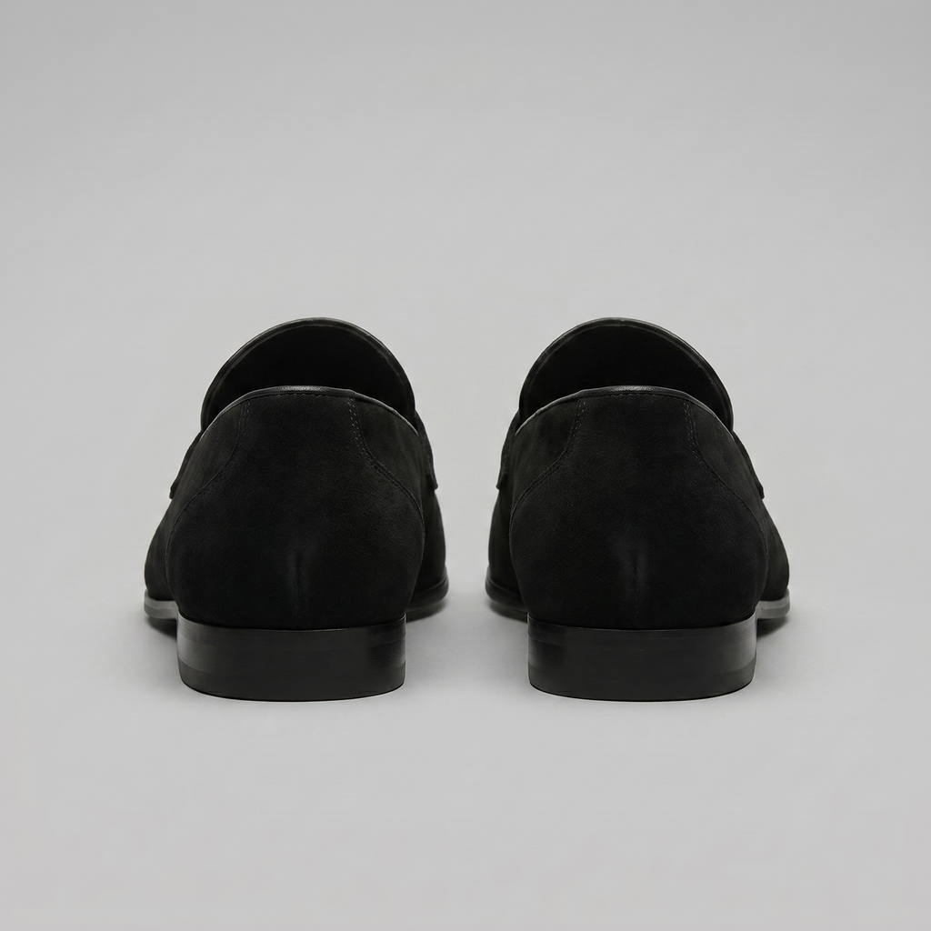 Angus | Men's Suede Penny Loafers - Smart Casual Slip-On Shoes