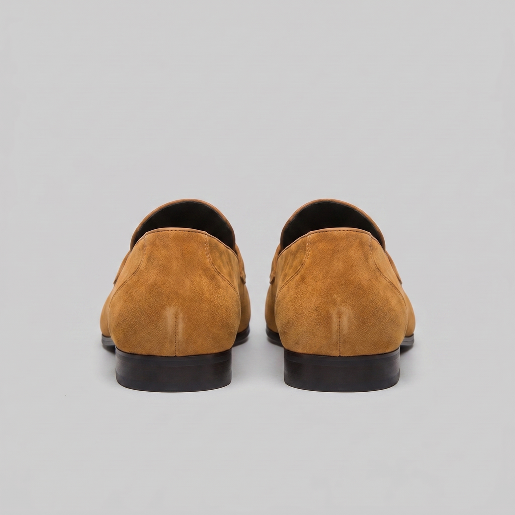 Angus | Men's Suede Penny Loafers - Smart Casual Slip-On Shoes