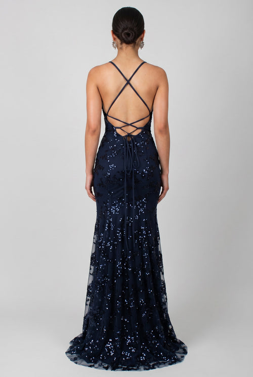 Annabel | Women's Sequin Occasion Dress - Wedding Guest Dress Maxi