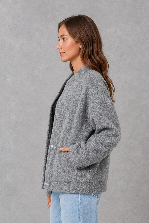 Winona | Women's Oversized Open-Front Jacket - Relaxed Smart-Casual Layer