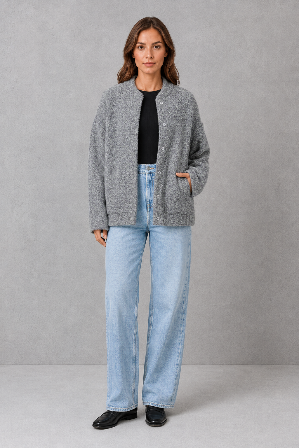 Winona | Women's Oversized Open-Front Jacket - Relaxed Smart-Casual Layer