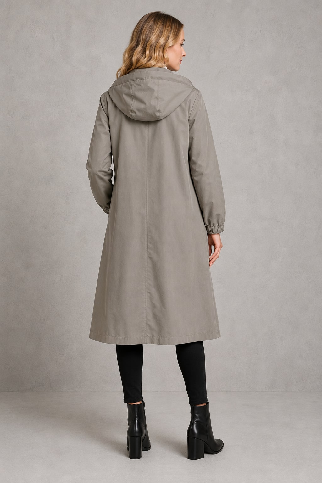 Nerys | Women's Oversized Waterproof Trench Coat - Hooded Longline Rain Coat