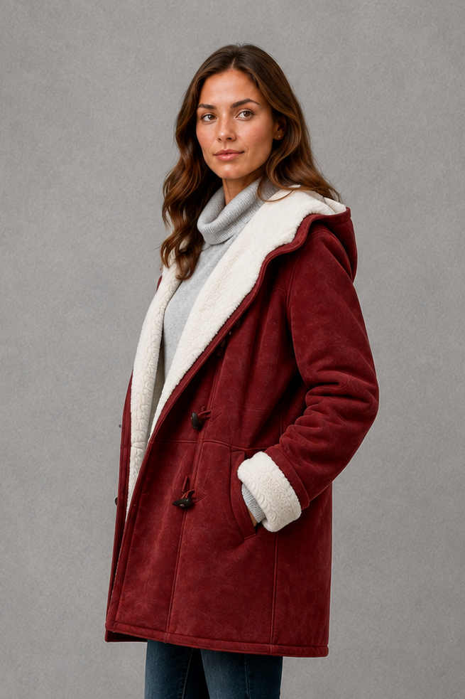 Anwen | Women's Fleece-Lined Coat - Warm Everyday Winter Jacket