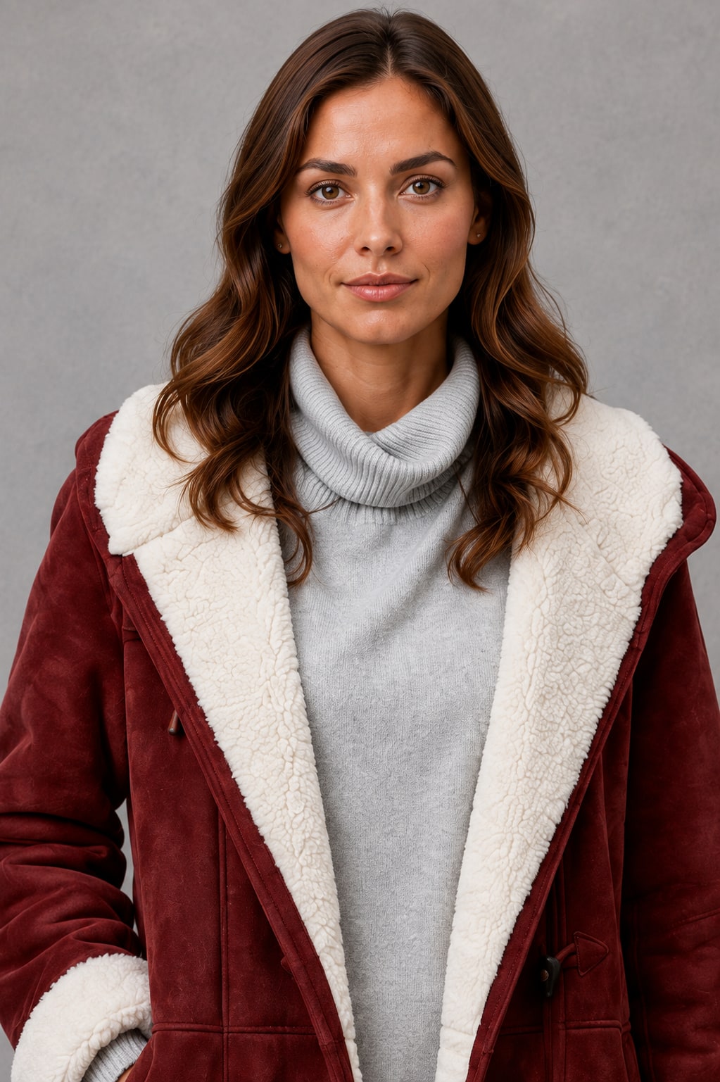 Anwen | Women's Fleece-Lined Coat - Warm Everyday Winter Jacket