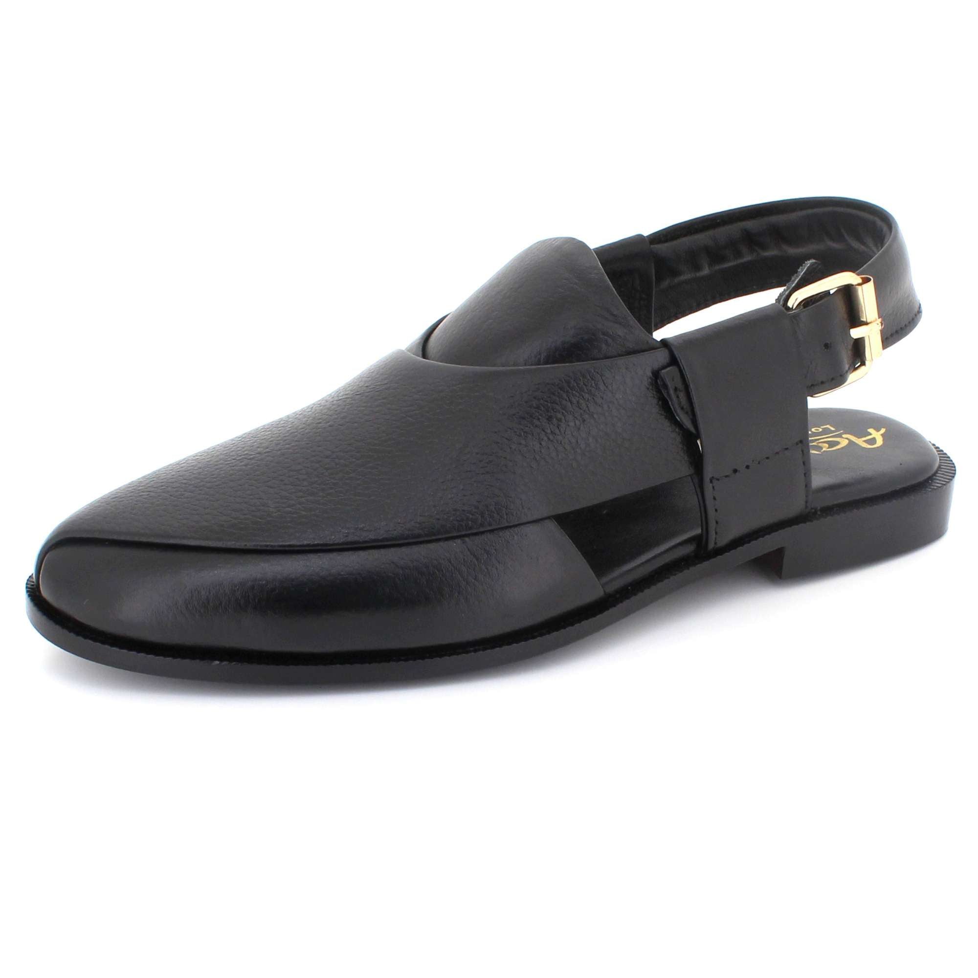 Gordon | Men's synthetic leather Peshawari Sandals - Adjustable Buckle Strap Ethnic Sandals